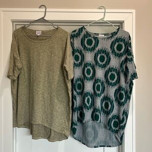 LuLaRoe tunic tops size small (oversized)